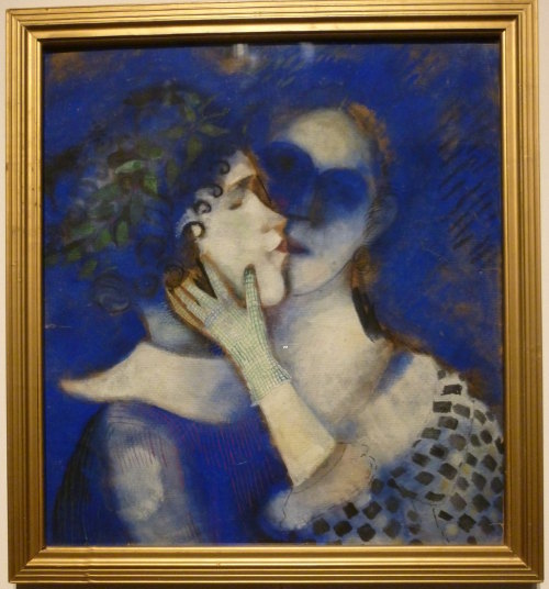 Blue Lovers by Marc Chagall