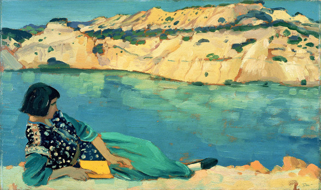 The Blue Pool by Augustus John
