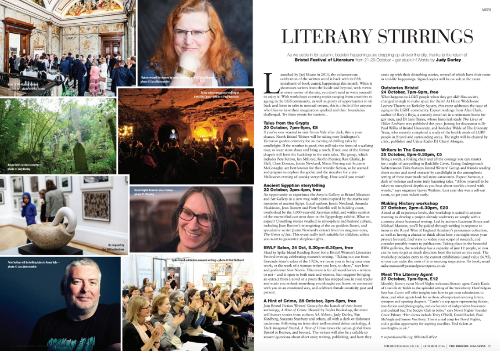 Literary Stirrings feature in The Bristol Magazine
