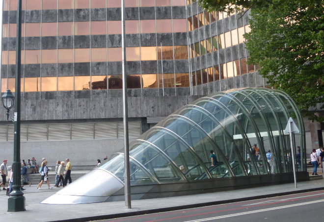 Norman Foster Metro entrance, Bilbao_cr Judy Darley