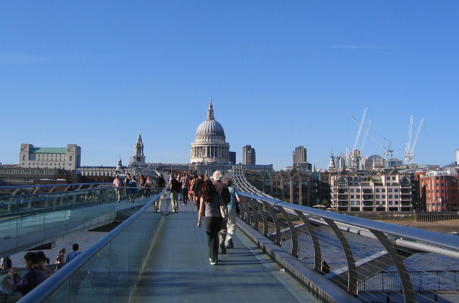 London Millennium Footbridge by Judy Darley