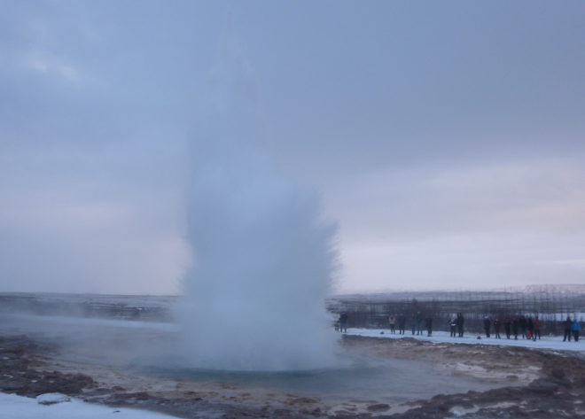 Strokkur geyser, Iceland photo by Judy Darley