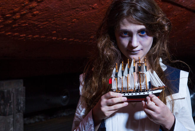 Dorothy Collins as Emily Lancaster, The Spooky Ship 2017. Photo by Jon Rowley