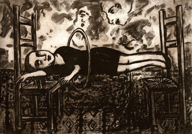 Levitated solar etching by Debbie Lee