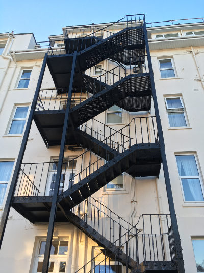 Bournemouth fire escape by Judy Darley