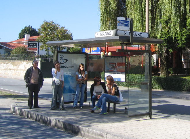 Bus stop by Judy Darley