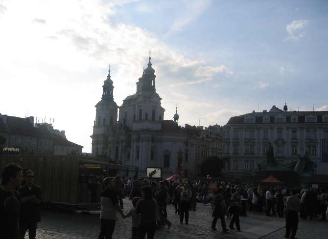 Old Town Square, Prague by Judy Darley