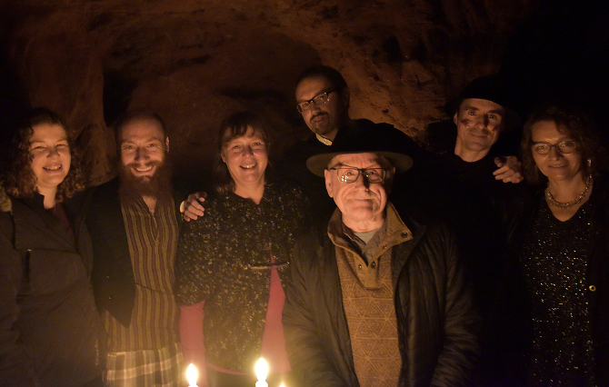 Bristol Writers Group in Redcliffe Caves1. Photo by Paul Bullivant