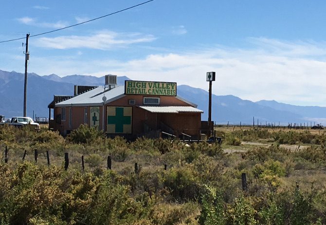 High Valley Retail Cannabis, Colorado. Photo by Judy Darley