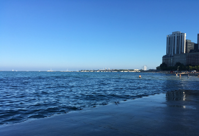 Lake Michigan and Navy Pier. Photo by Judy Darley