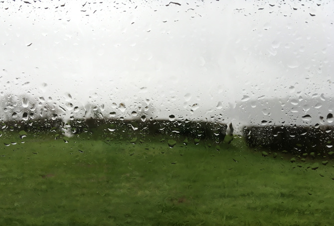 Rainy day, Laugharne, by Judy Darley