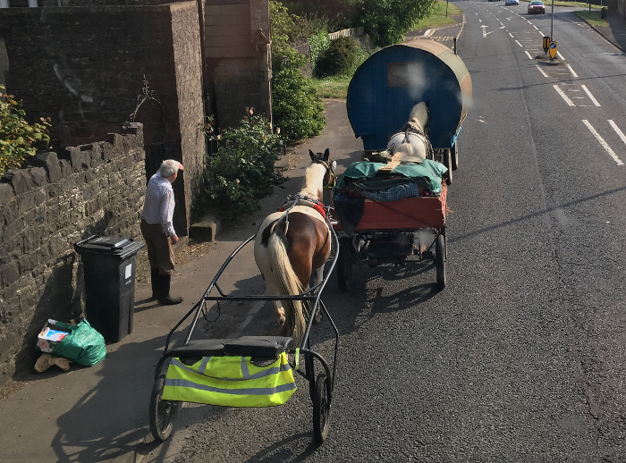 Traveller caravan by Judy Darley