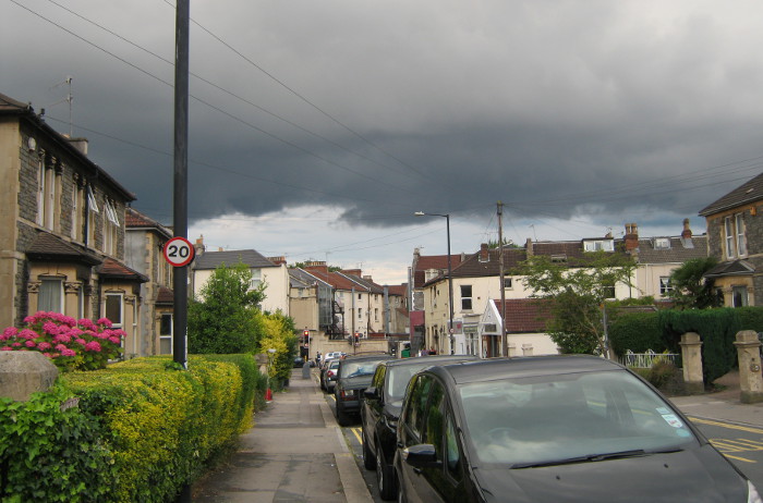 Storm cloud over Bristol by Judy Darley