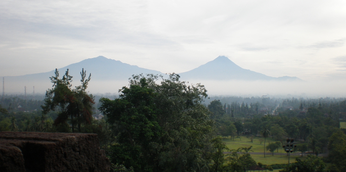 View from Borobodur by Annee Lawrence