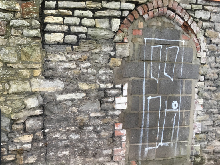 Painted doorway by Judy Darley