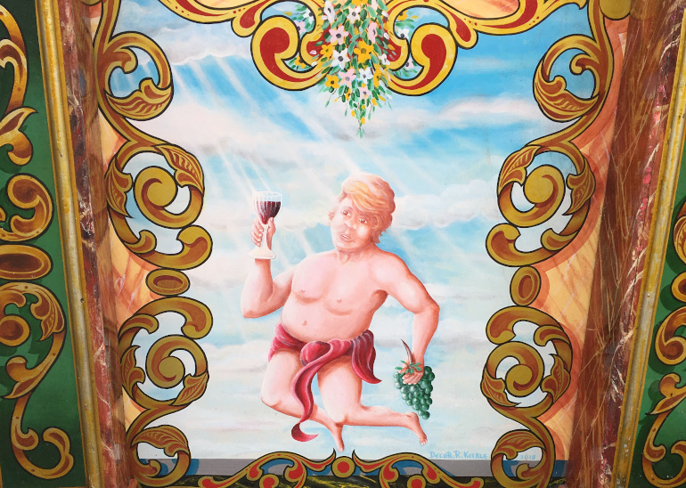 Donald Trump cherub by Judy Darley