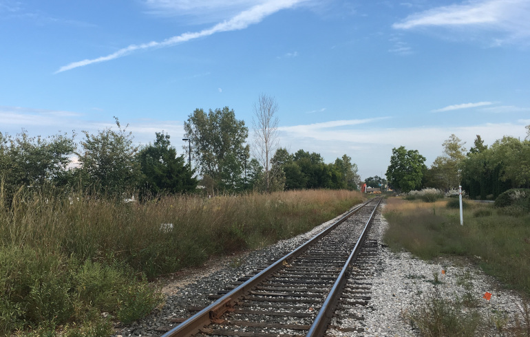 Kalamazoo railway tracks by Judy Darley