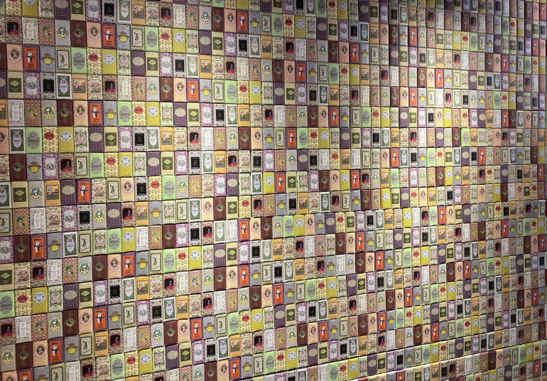 Claus Porto soap wall by James Hainsworth