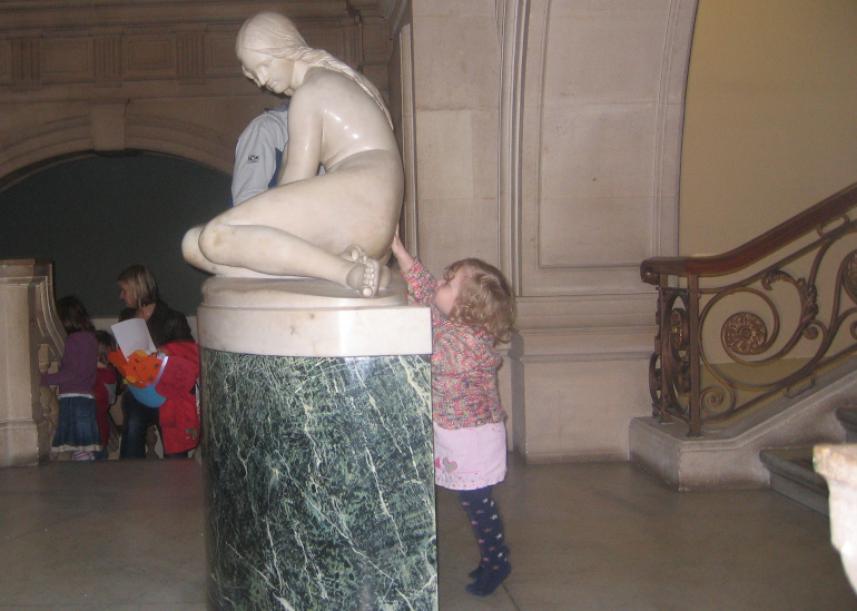 Small child at Bristol City Museum by Judy Darley