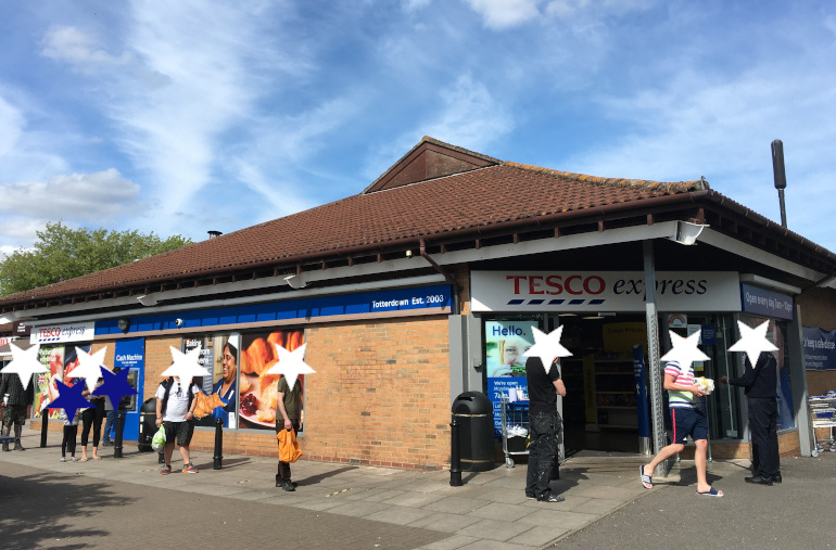 Tesco line-up_by Judy Darley