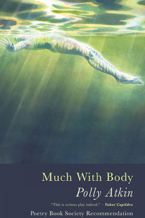 Much With Body book cover. Shows figure floating in green water.