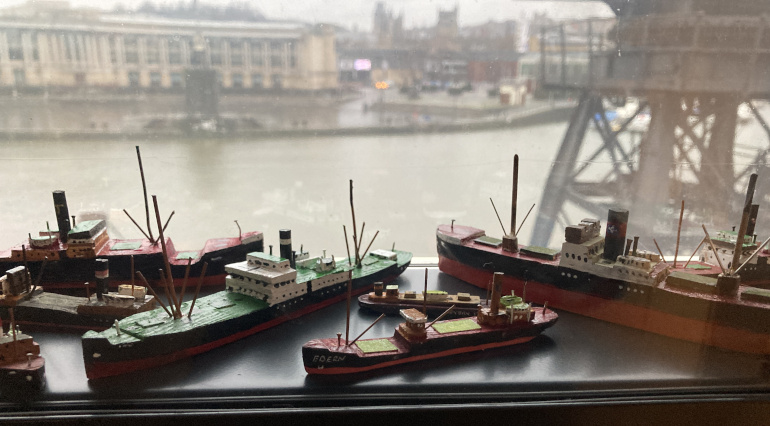 John Healy model ships, Mshed. Photo by Judy Darley