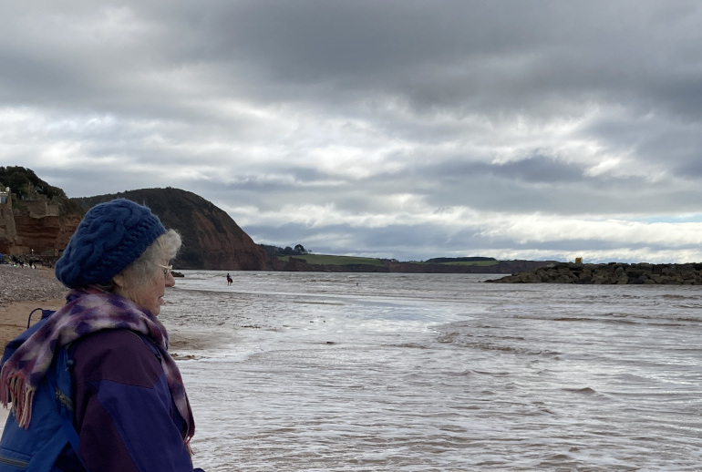 Sidmouth Beach, Devon by Judy Darley