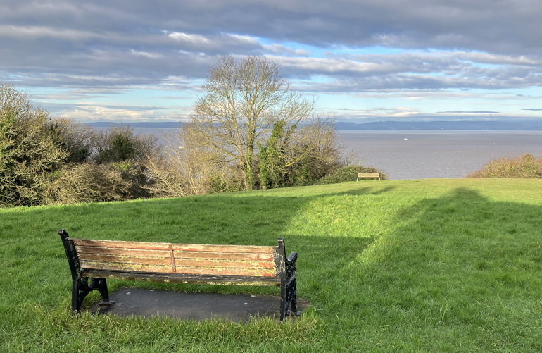 Two benches_Clevedon. Photo by Judy Darley