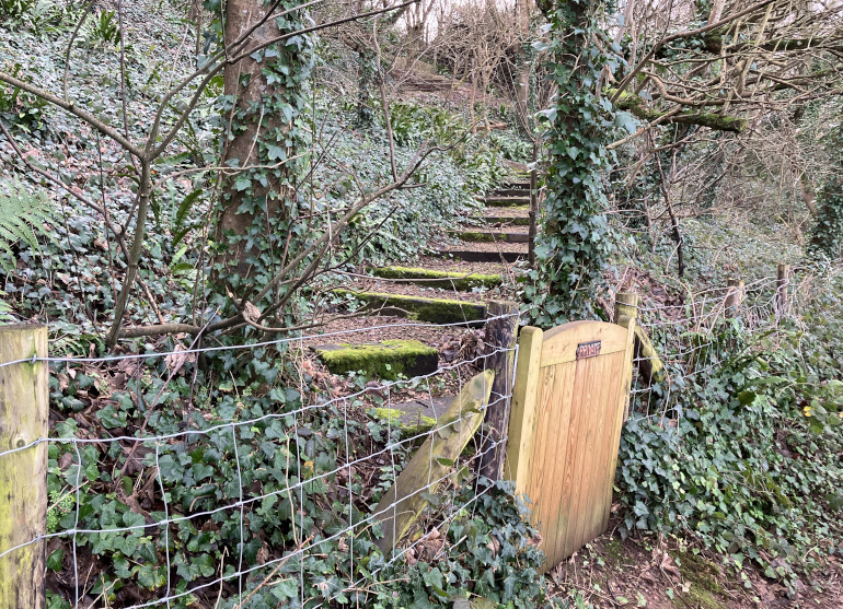 Private gate_Coastal Path. Photo by Judy Darley