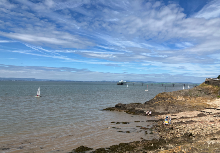 Clevedon shore. Photo by Judy Darley